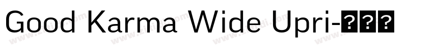 Good Karma Wide Upri字体转换